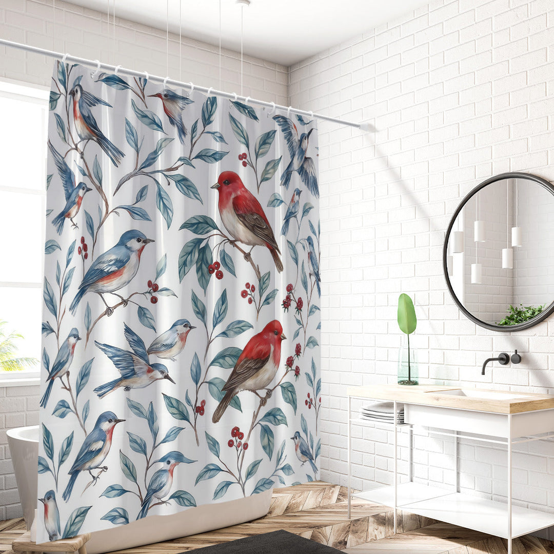 Coastal Marine-Inspired Shower Curtain Kalsten