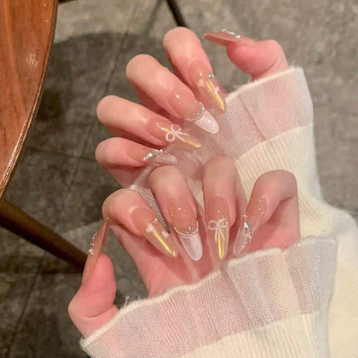 Artistic Nail Design with Decorative Elements Kalsten