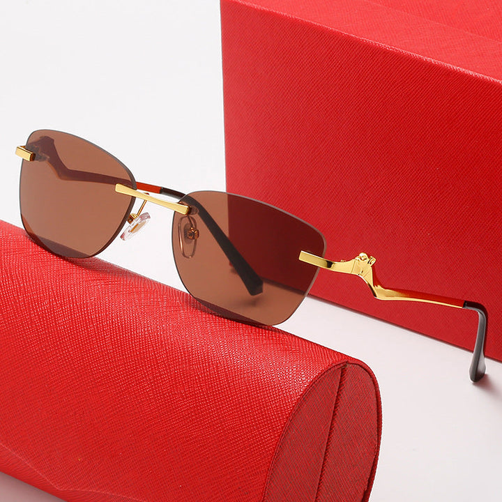 Women's fashionable sunglasses with asymmetrical frame and comfortable nose pads Kalsten