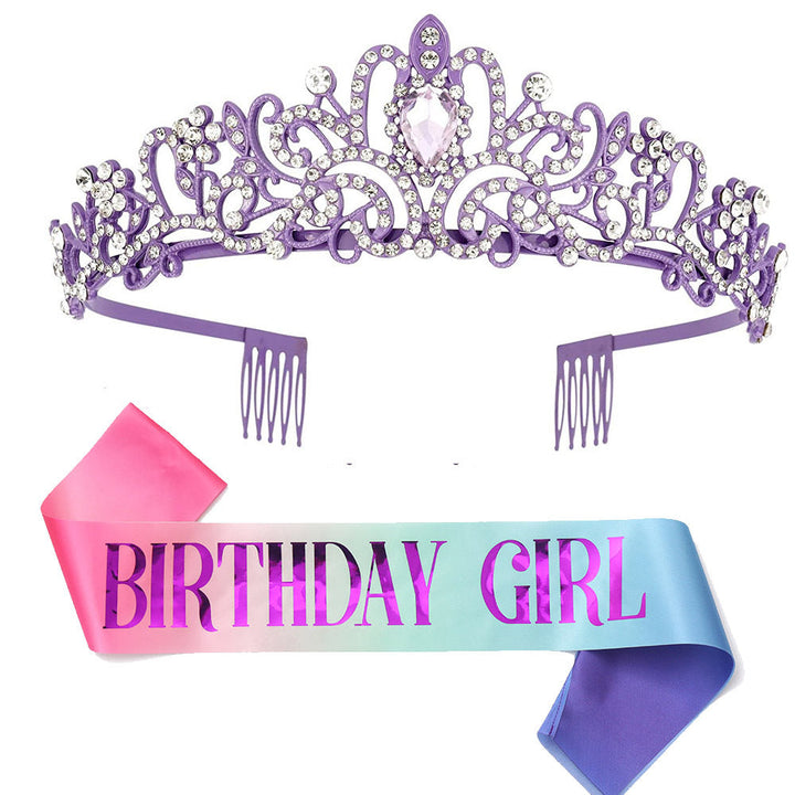 Ladies Glittering Tiara with Sparkling Rhinestones Kalsten