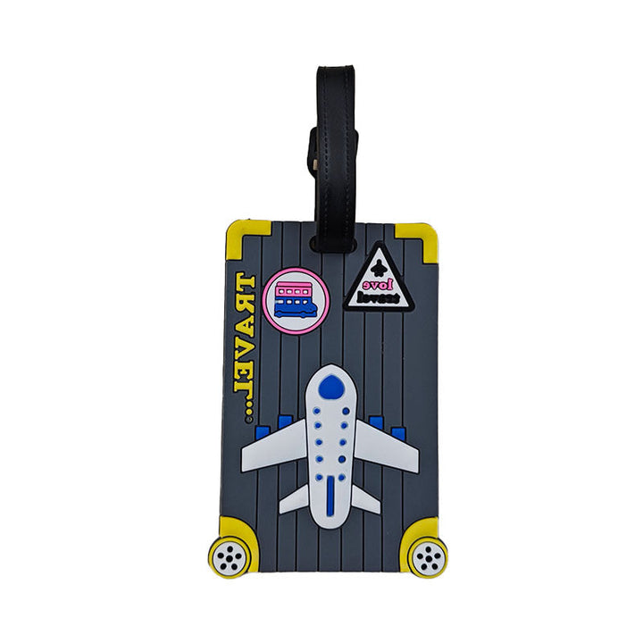 Unisex Luggage Tag in Fun Airplane Design Kalsten