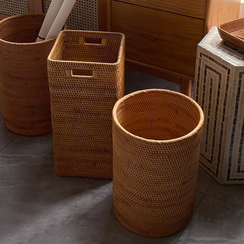 Women rectangular storage basket with practical handle Kalsten