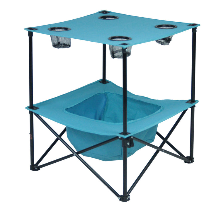 Camping table with integrated cup holders Kalsten
