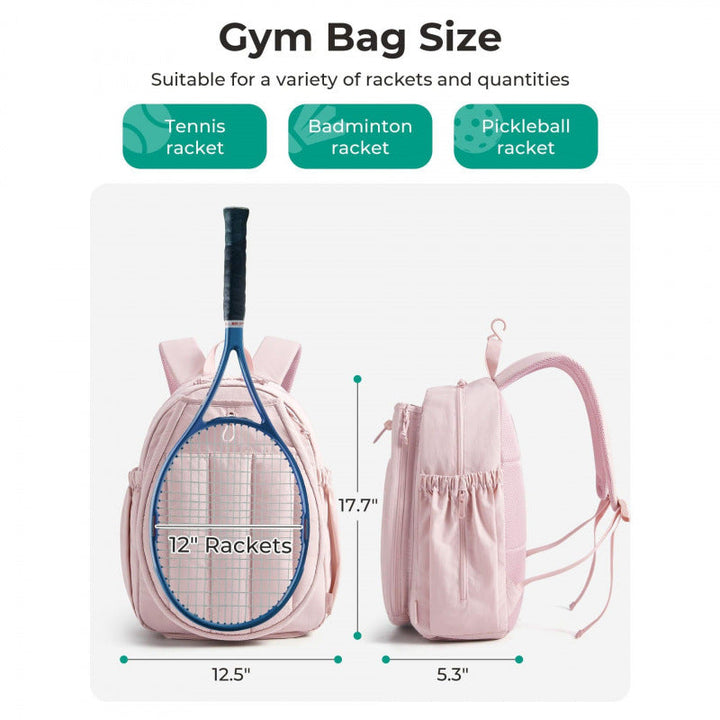 Sporty tennis backpack with shoe compartment and ergonomic carrying system Kalsten