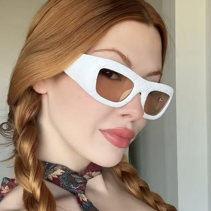 Ladies extravagant sunglasses with textured frame Kalsten