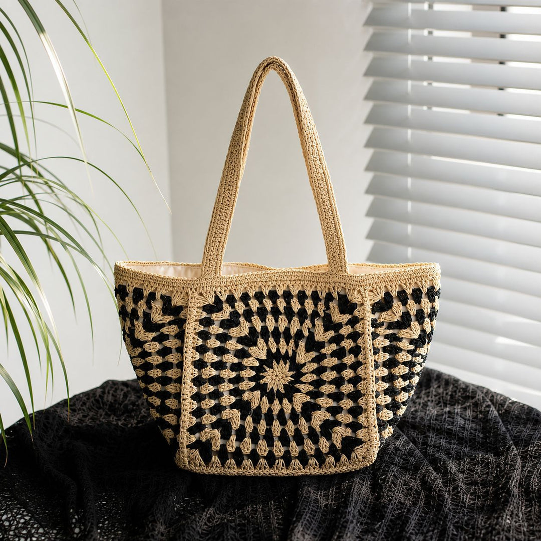 Hand-knotted cotton tote bag Kalsten