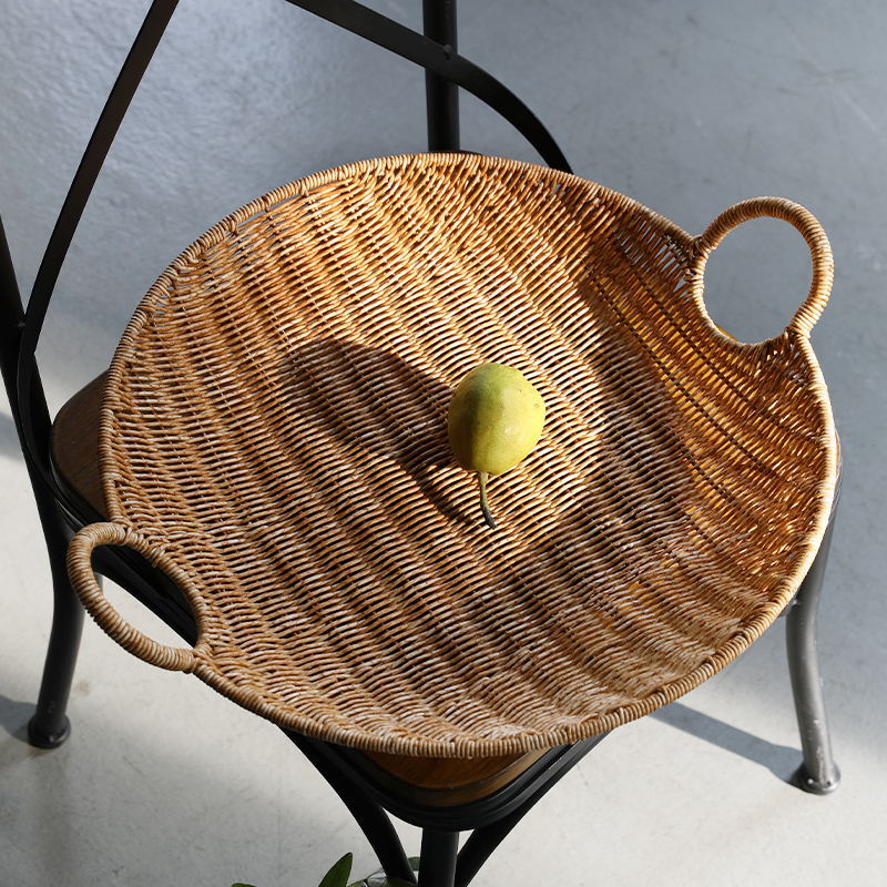 Handwoven Rectangular Storage Basket with Comfortable Handles Kalsten