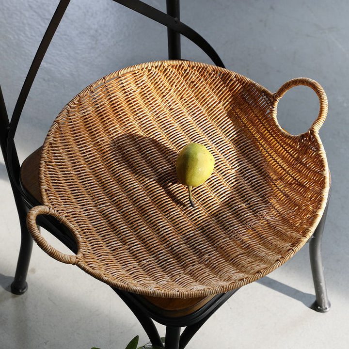 Handwoven Rectangular Storage Basket with Comfortable Handles Kalsten