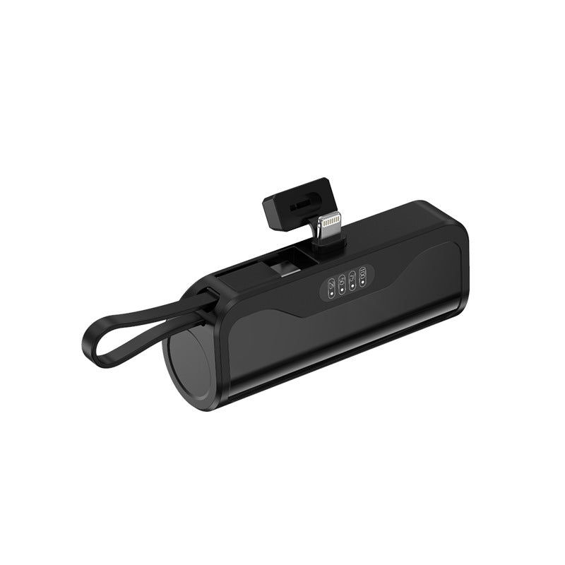 Portable power bank with integrated charging cable and automatic charging detection Kalsten