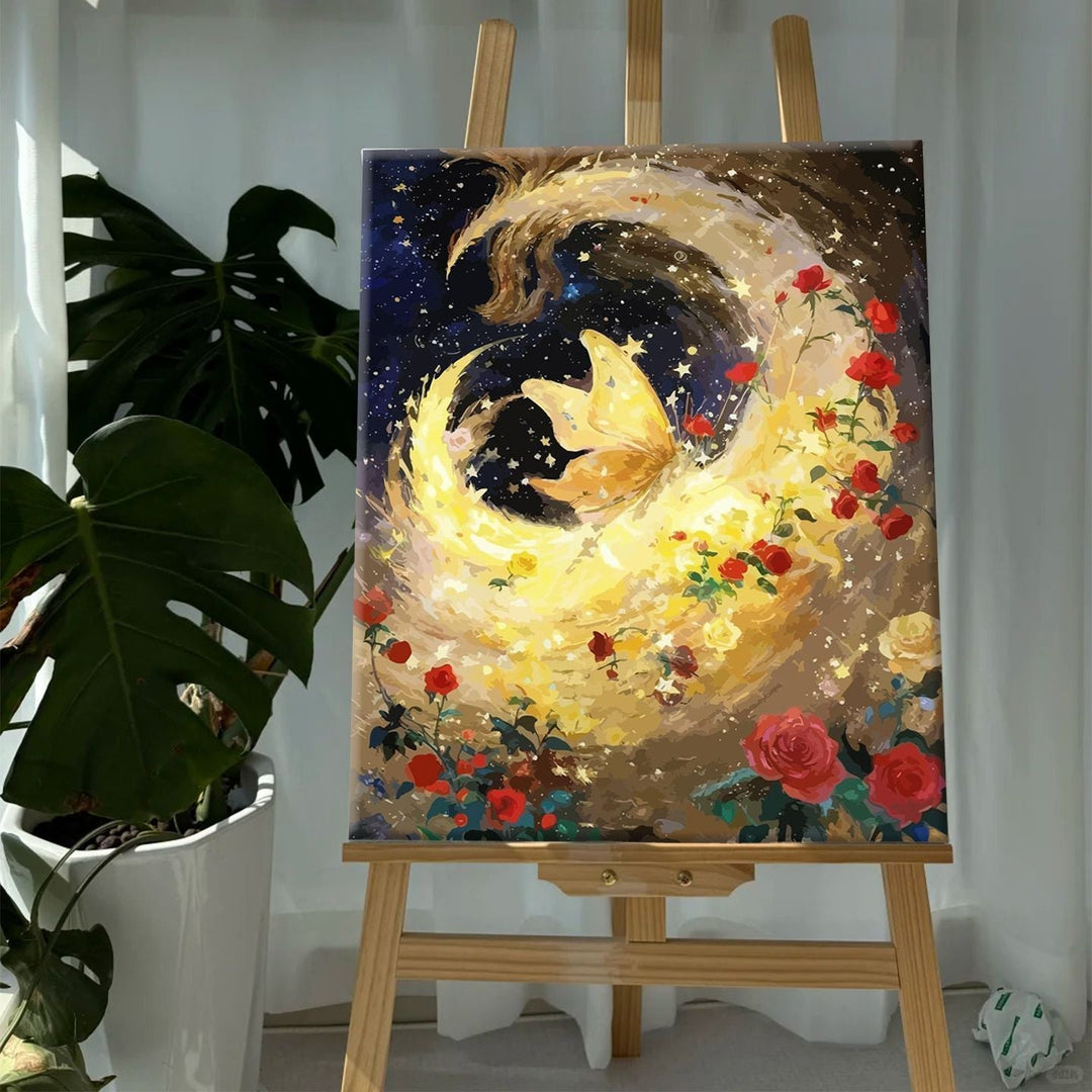 Colorful Butterfly and Floral Canvas Art Print Kalsten