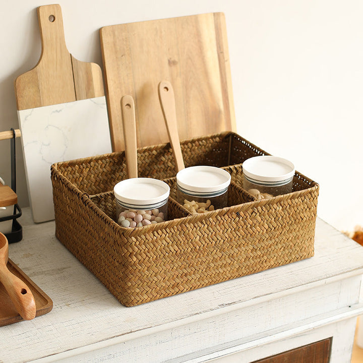 Unisex Versatile Storage Basket with Three Compartments Kalsten