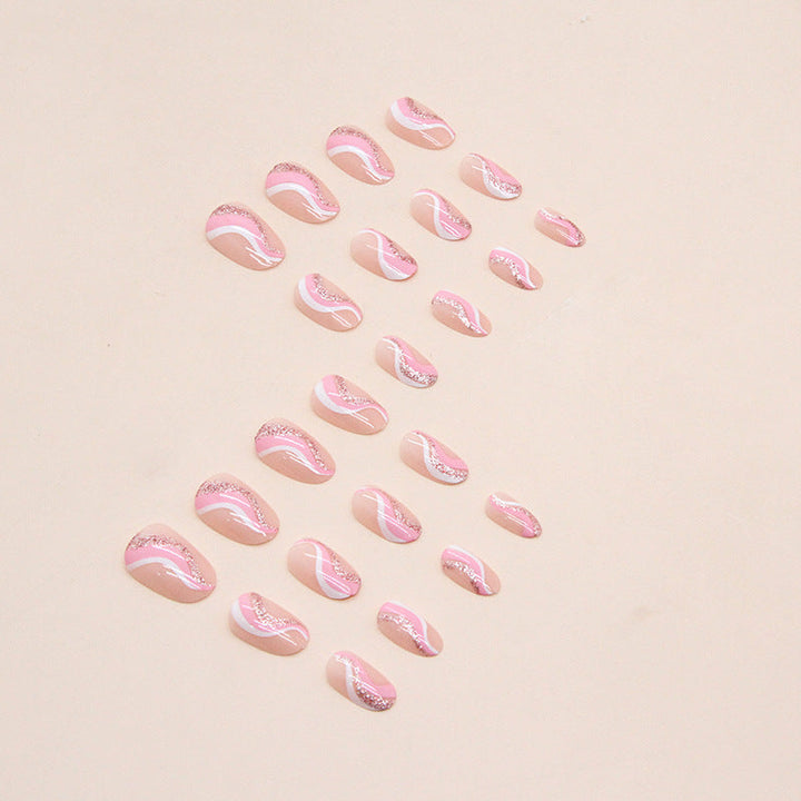 Artistic Wave Design Nail Tips Kalsten