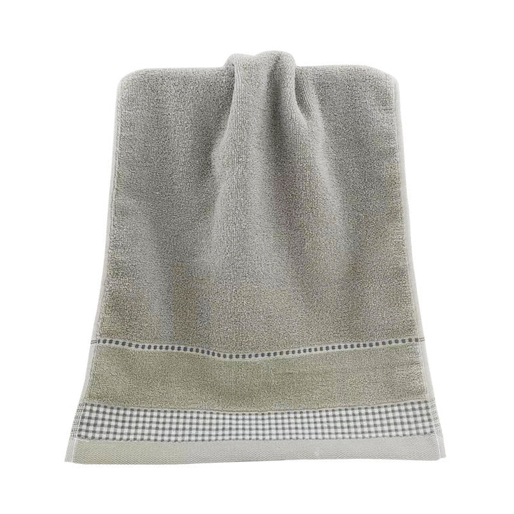 Terry Bath Towel with Fine Check Border Kalsten