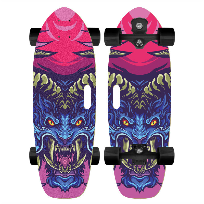 Skateboard with Custom Cartoon Design Kalsten
