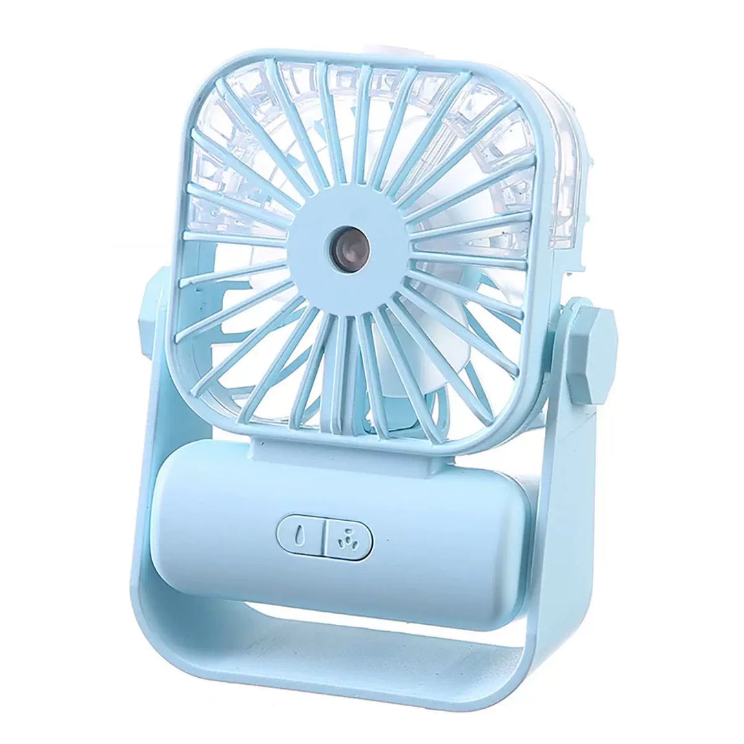 Unisex one size portable USB rechargeable mist personal desk fan with adjustable tilt angle, multiple adjustable airflow and detachable refillable reservoir Kalsten