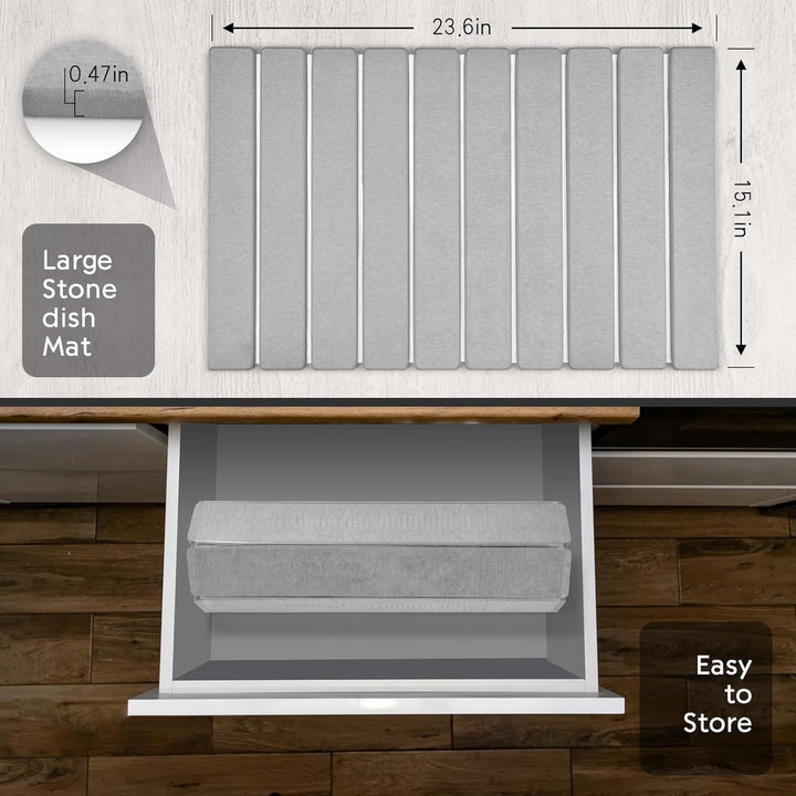 Kitchen Dish Drying Rack Mat Kalsten