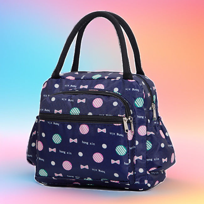 Insulated Cat Print Lunch Cooler Bag Kalsten