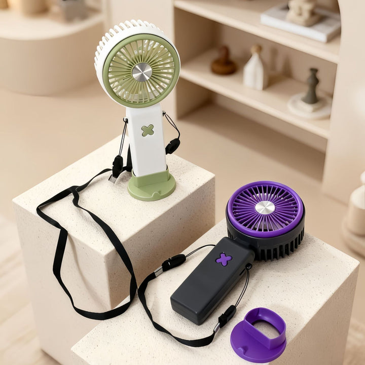 Portable USB Hand Fan with Practical Holder Kalsten