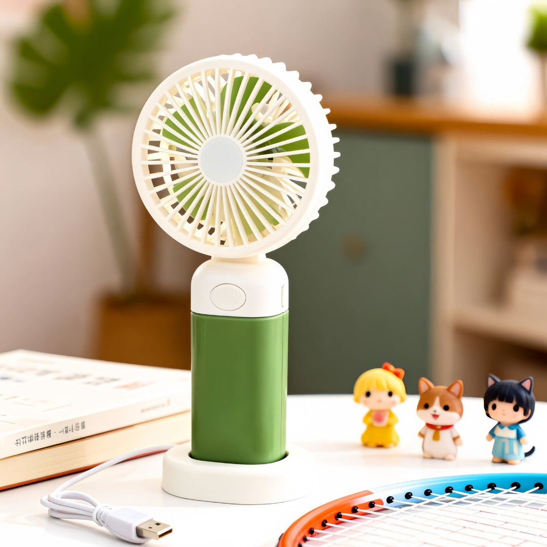 Ladies Portable Hand Fan with USB Charging Function and Ergonomic Design Kalsten