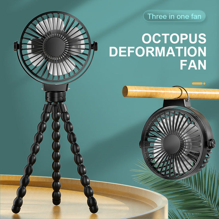 Unisex compact flexible hand and table fan with flexible tripod Kalsten