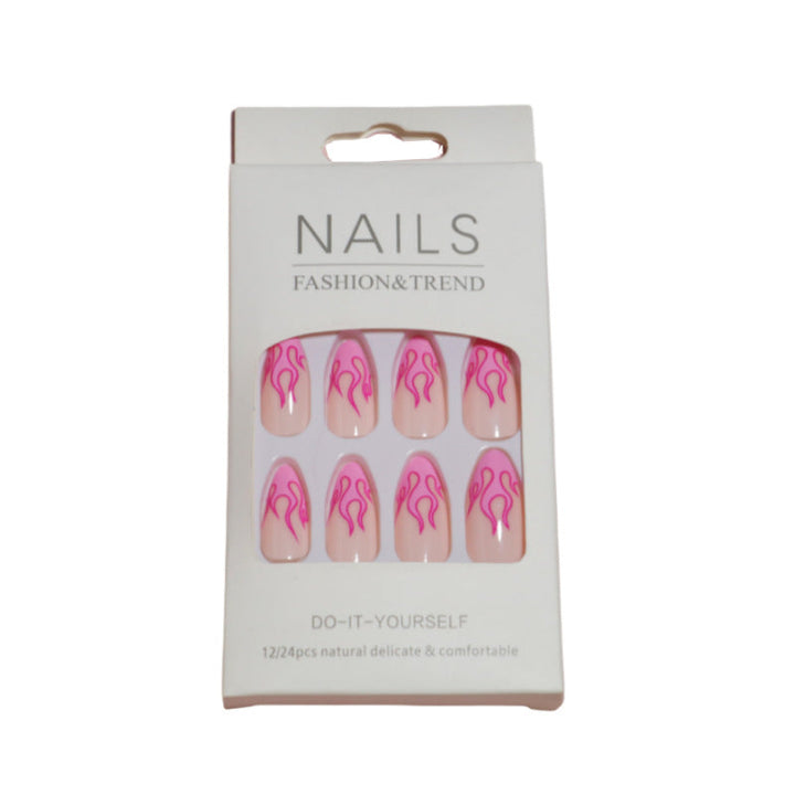 Artistic Flame Design Press-On Nails Kalsten