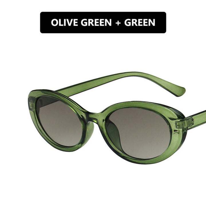 Women's Cat-Eye Sunglasses with Transparent Frame and Gradient Lenses Kalsten