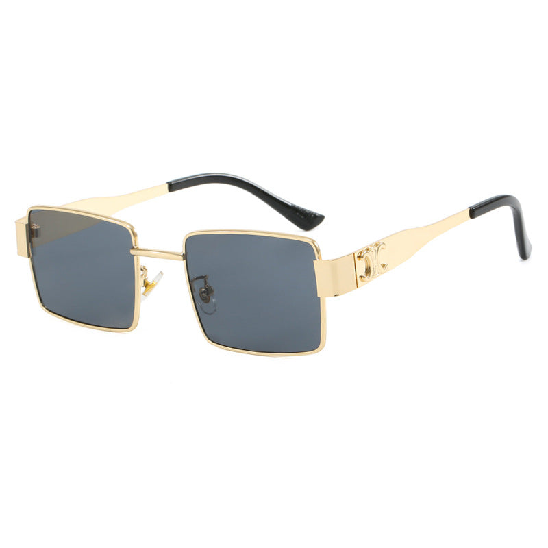 Women's fashionable rectangular sunglasses with high-quality metal frame and polarized lenses Kalsten