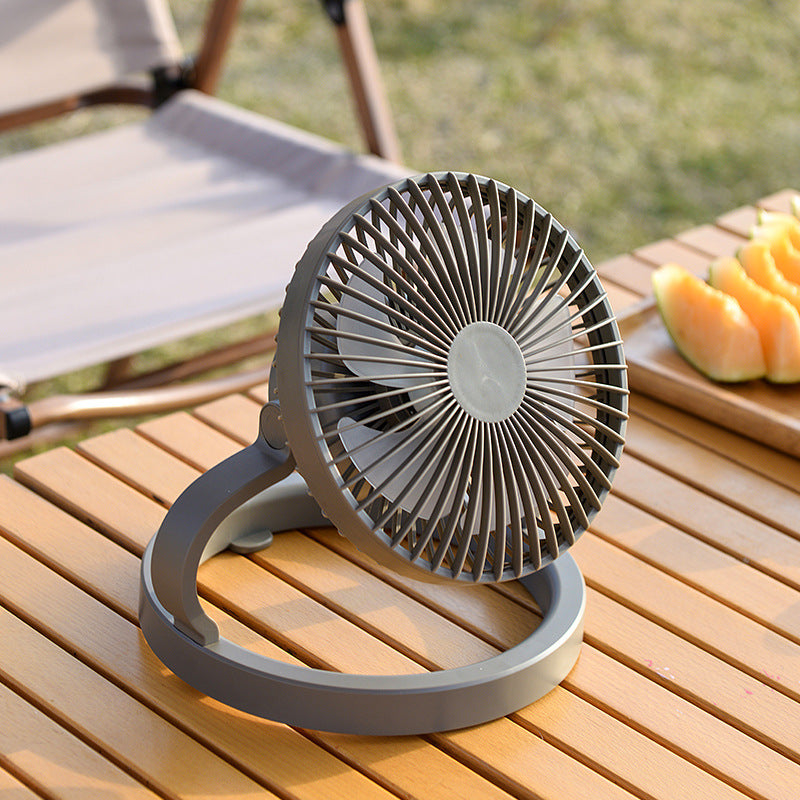 Unisex rechargeable table fan with foldable stand, adjustable angle, and silent DC motor Kalsten