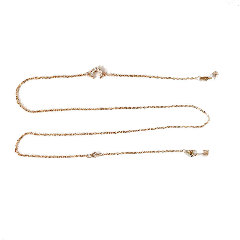Fashionable jewelry necklace with sparkling crystals Kalsten