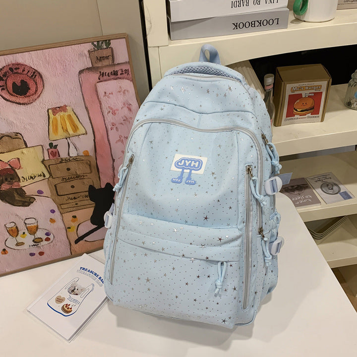 Star-Print Fashion School Backpack Kalsten