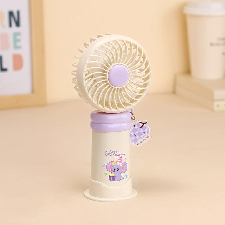 Adorable Cartoon-Themed Rechargeable Fan Kalsten