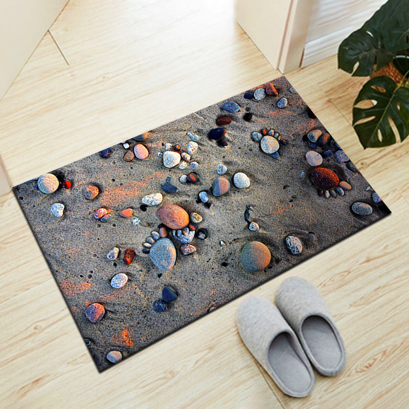 Stone-Inspired Decorative Floor Mat Kalsten
