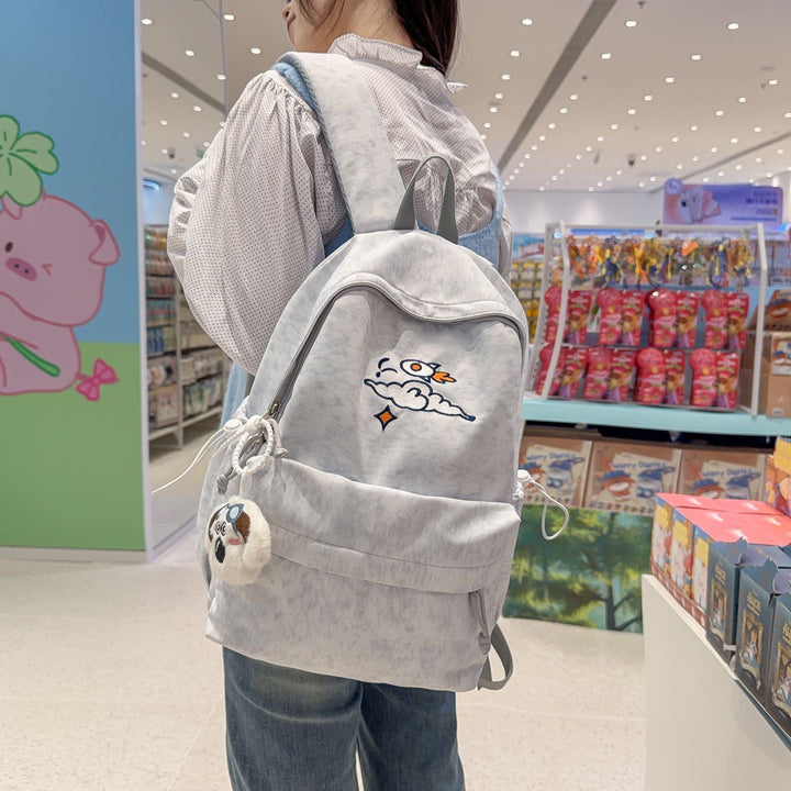 Fashionable backpack with artistic embroidery design Kalsten