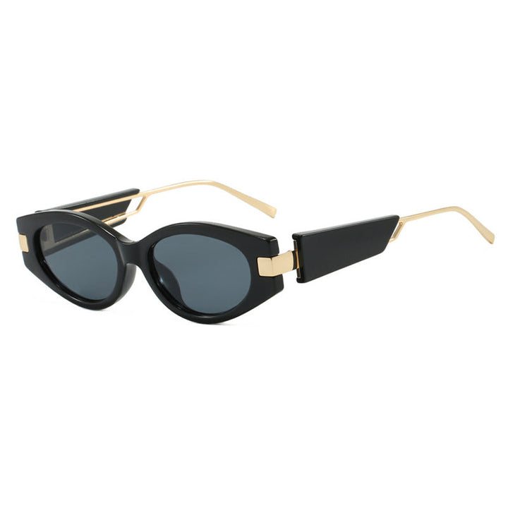 Ladies elegant Cat-Eye sunglasses with gold accents Kalsten