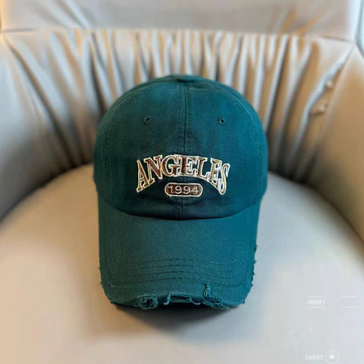 Women's Distressed Vintage-Style Adjustable Baseball Cap Kalsten