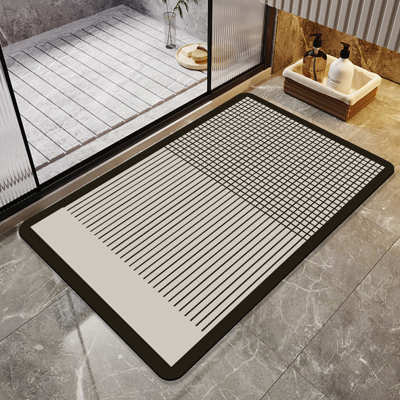 Geometric Pattern Soft Bath Mat Acalora