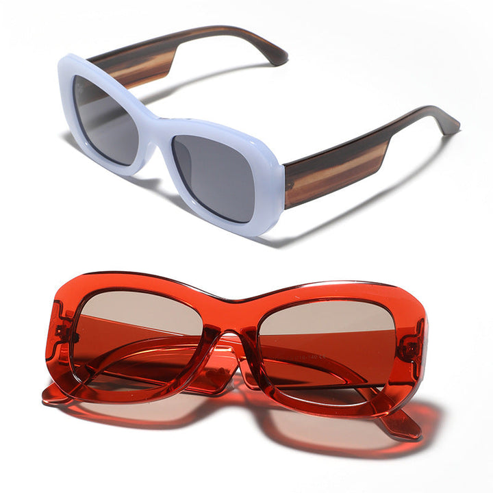 Women's modern square sunglasses with transparent frame Kalsten