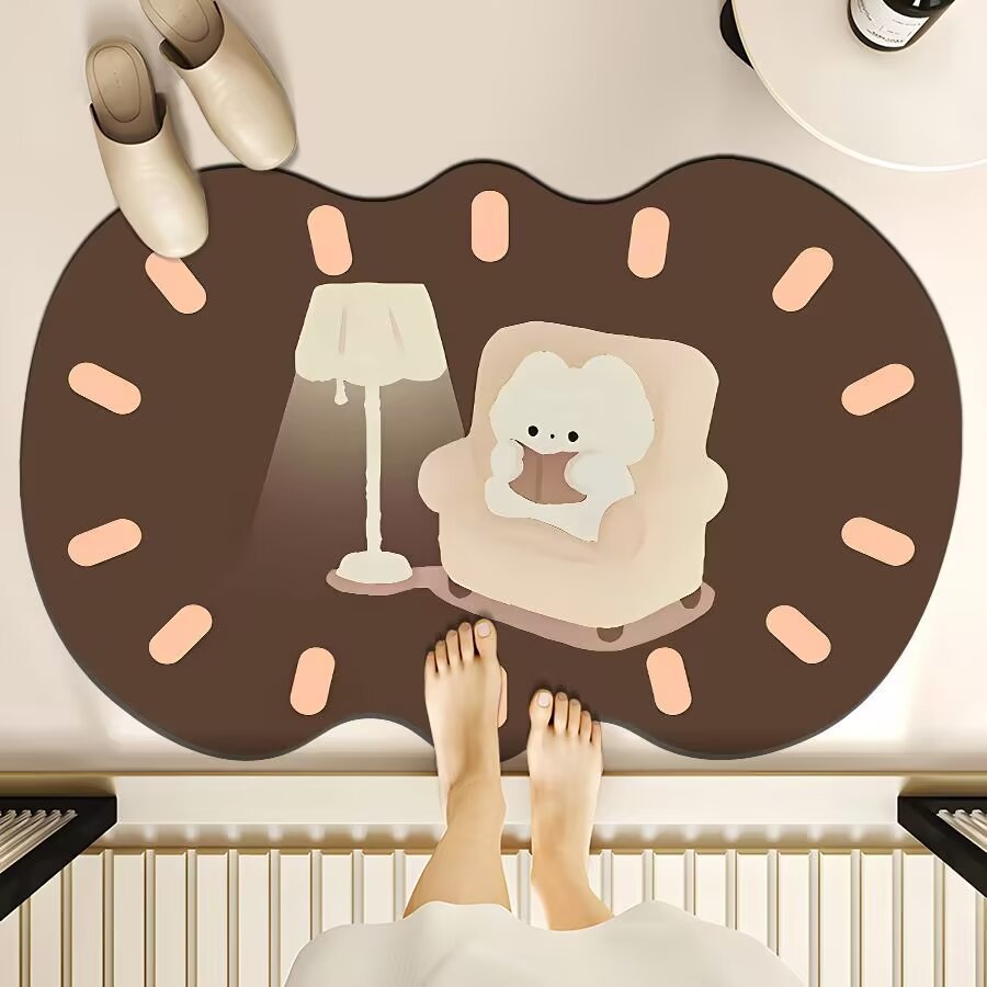 Cute Cartoon Bear Bath Mat Kalsten