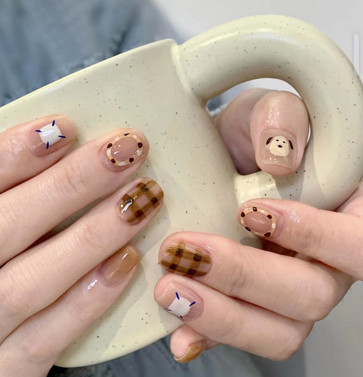 Artificial nails with elegant ombre finish Kalsten