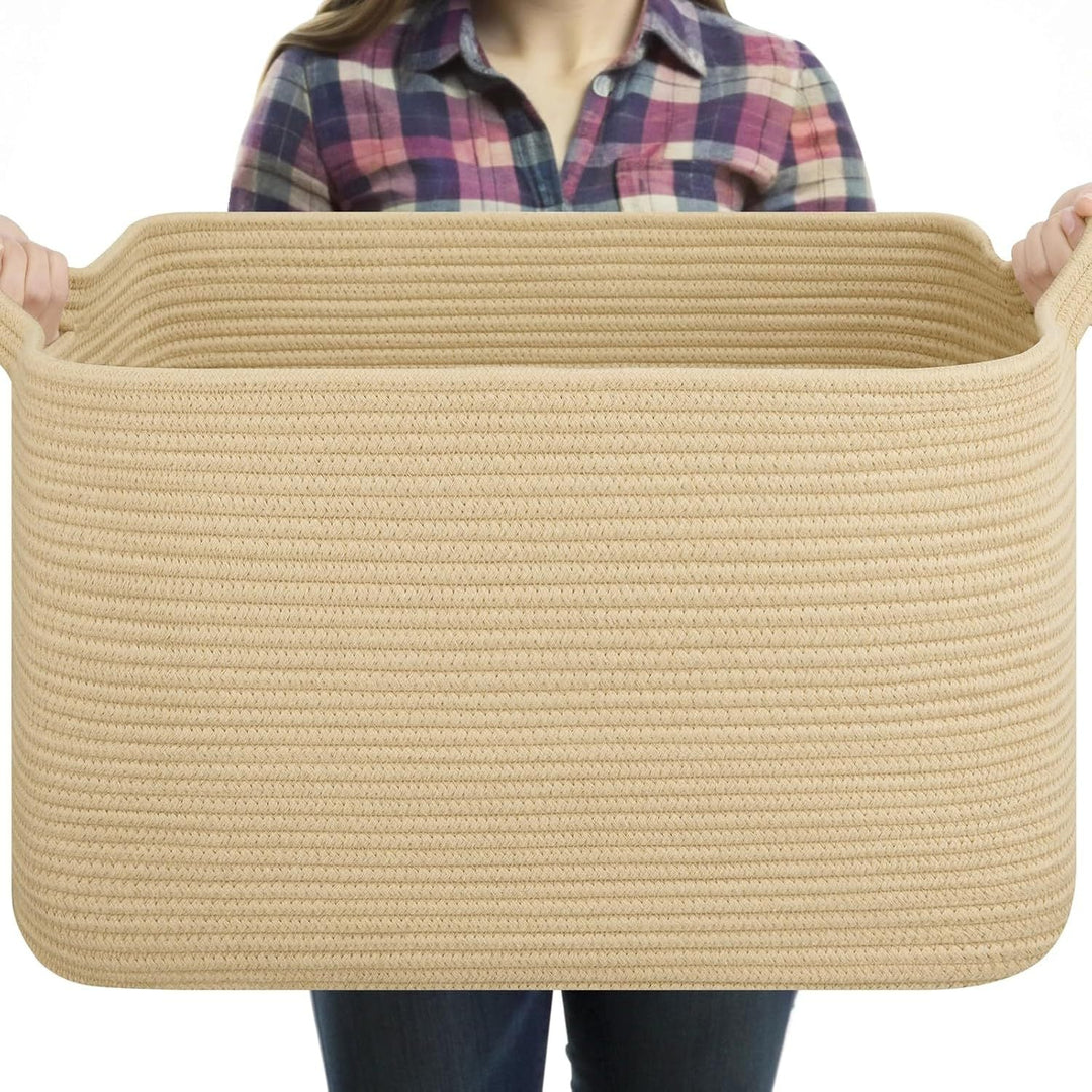Women Versatile Storage Basket with Sturdy Handles Kalsten