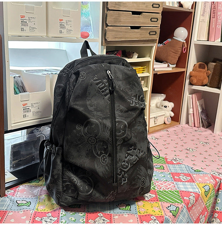Graphic Print Casual School Backpack