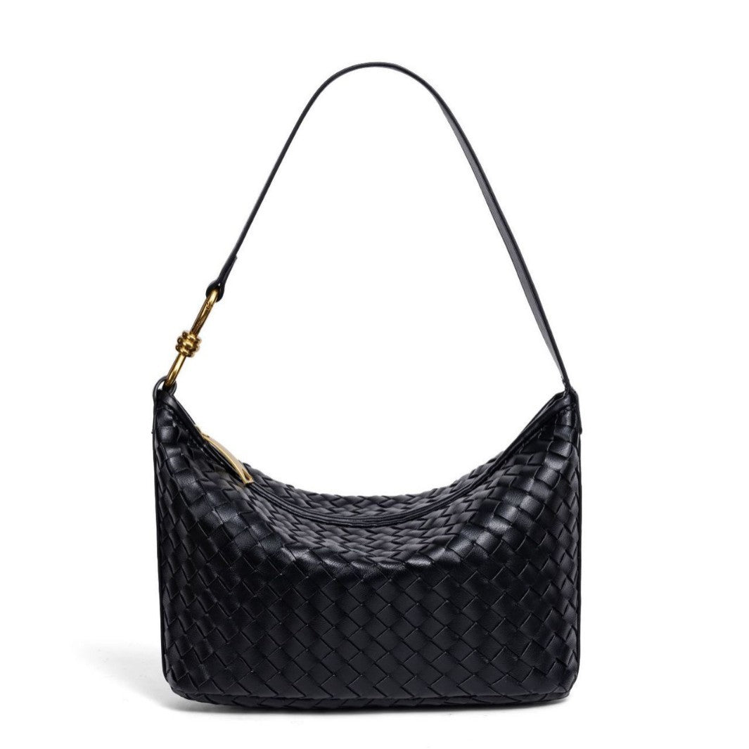 Stylish Woven Leather Handbag Acalora
