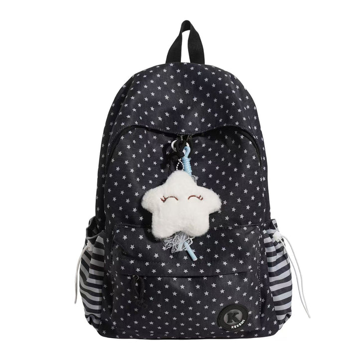 Star-Patterned Plush Backpack Kalsten