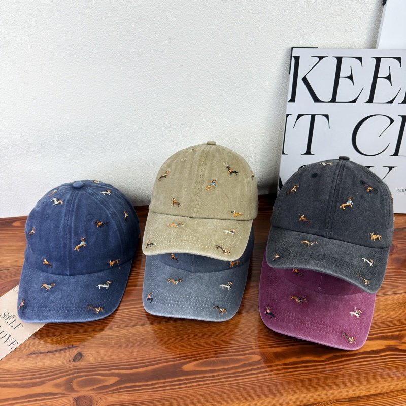 Unisex Embroidered Dog-Themed Baseball Cap Kalsten