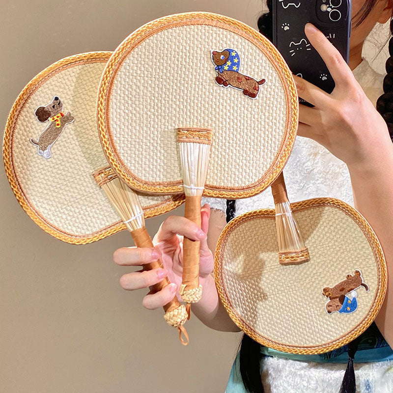 Handcrafted fan with cute animal design Kalsten