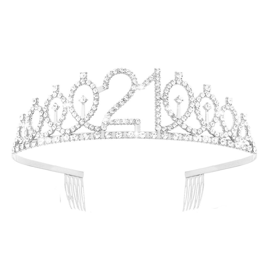 Women's Crystal-Embellished Tiara with Elegant Design Kalsten