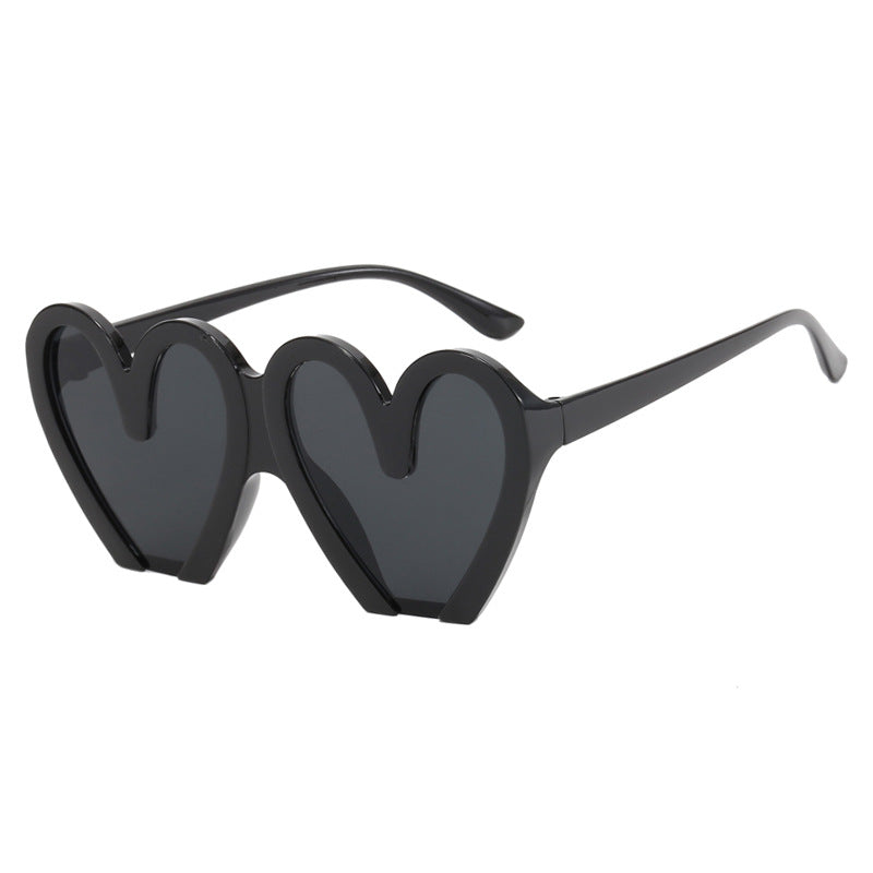 Women's Heart-Shaped Sunglasses with Durable Plastic Frame and UV Protection Kalsten
