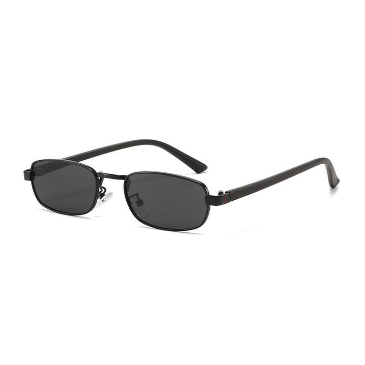 Women's elegant rectangular sunglasses with fine metal frame Kalsten
