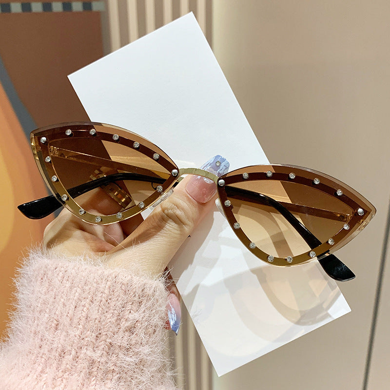 Women's Cat-Eye Sunglasses with Sparkling Crystal Accents Kalsten