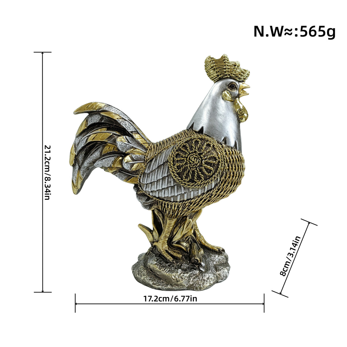 Decorative deer figure with glitter details Acalora